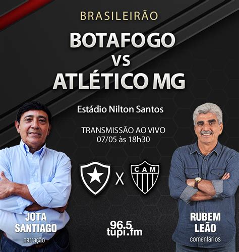 rádio tupi jogo do botafogo ao vivo,[AO VIVO] Botafogo x Atlético